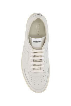 Sneaker basse in pelle con toppa con logo Tom Ford | J1232LCL045N3WW06